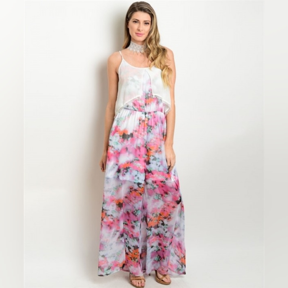 💥SALE💥Purple lavender orange jumpsuit